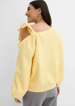 Mujer bonprix bonprix Sudadera ancha con un hombro al descubierto