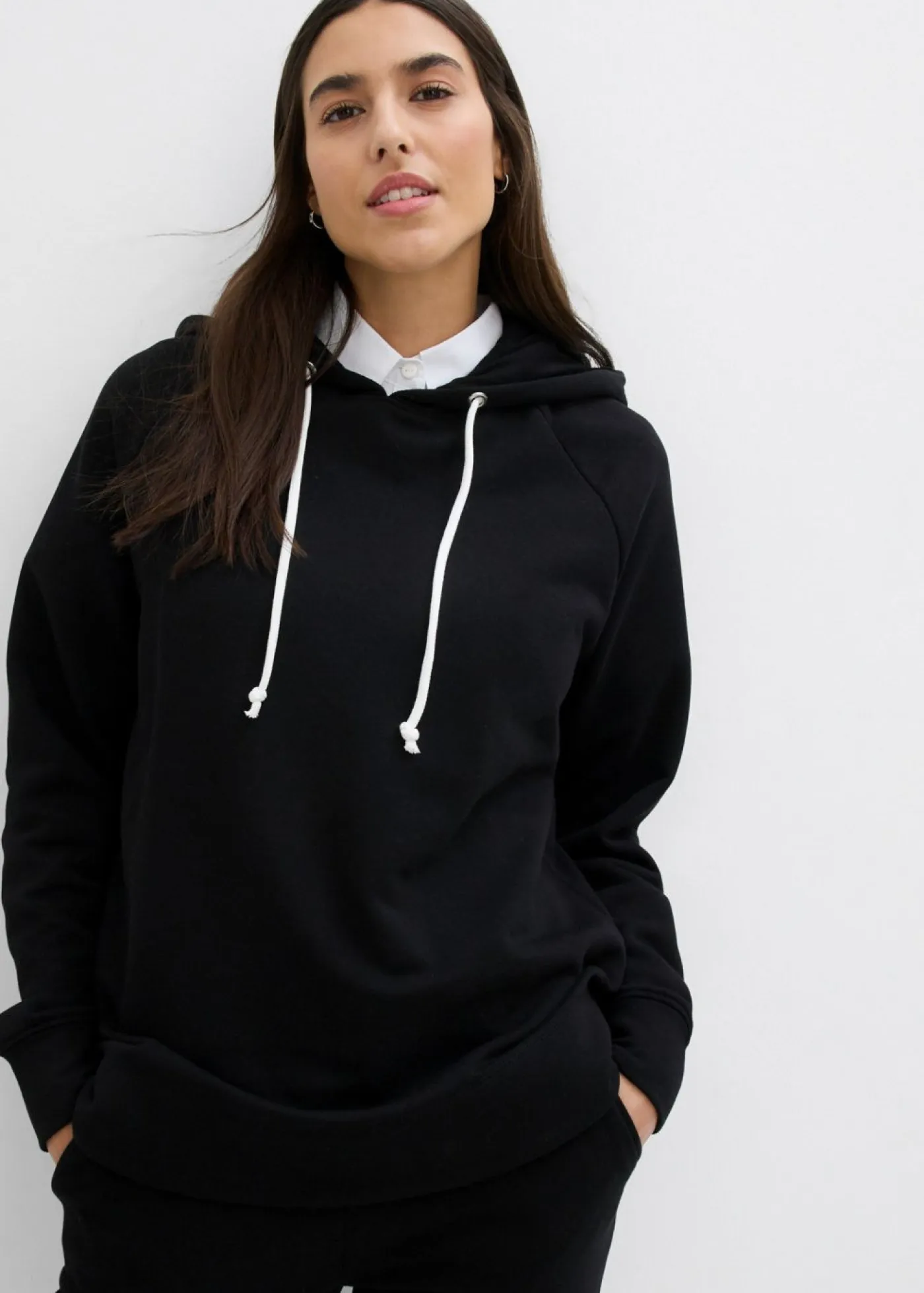 bonprix bonprix Básicos|Ropa Cómoda>Sudadera con capucha Negro
