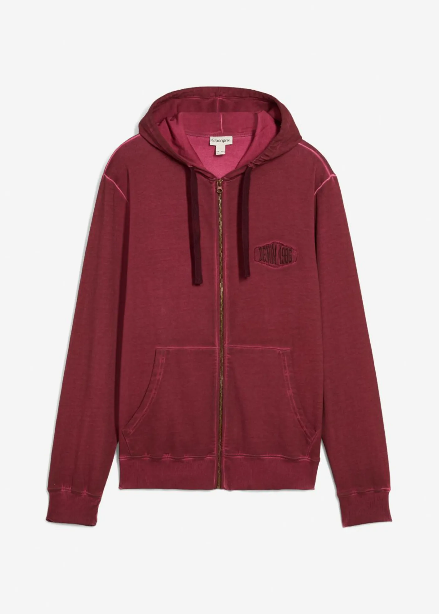 Hombre bonprix bonprix Sudadera con capucha con efecto desgastado