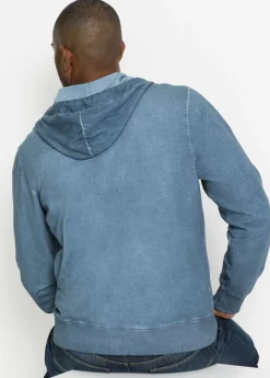 Hombre bonprix bonprix Sudadera con capucha con efecto desgastado