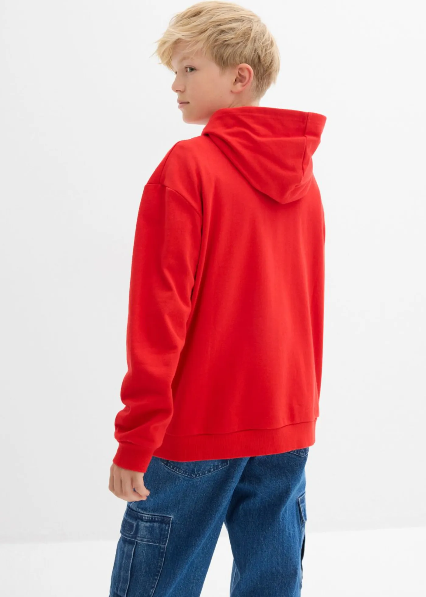 bonprix bonprix Ropa 9 A 16 Años·Sudaderas Y Jerséis>Sudadera con capucha de algodón fresa