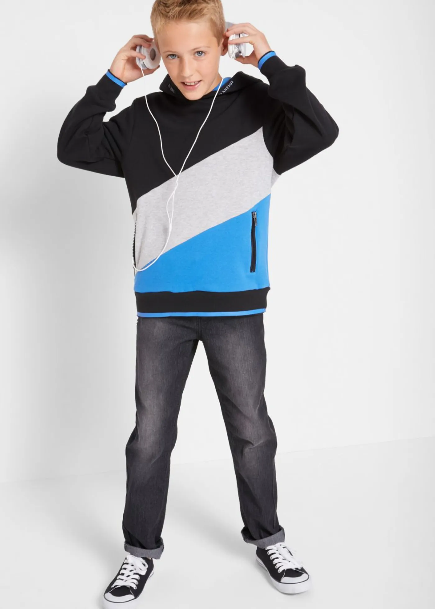 Niños bonprix bonprix Sudadera con capucha de algodón orgánico