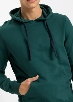 Hombre bonprix bonprix Sudadera con capucha de algodón puro