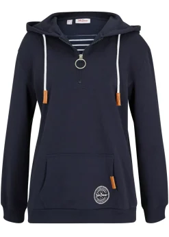 Mujer bonprix bonprix Sudadera con capucha de mezcla de algodón