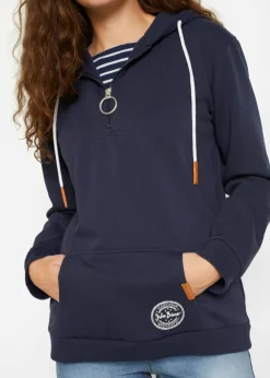 Mujer bonprix bonprix Sudadera con capucha de mezcla de algodón