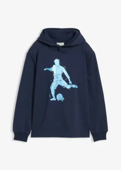 Niños bonprix bonprix Sudadera con capucha en suave mezcla de algodón