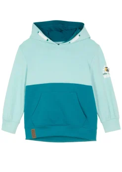bonprix bonprix Ropa 2 A 9 Años·Sudaderas Y Jerséis>Sudadera con capucha en suave mezcla de algodón cobalto/menta