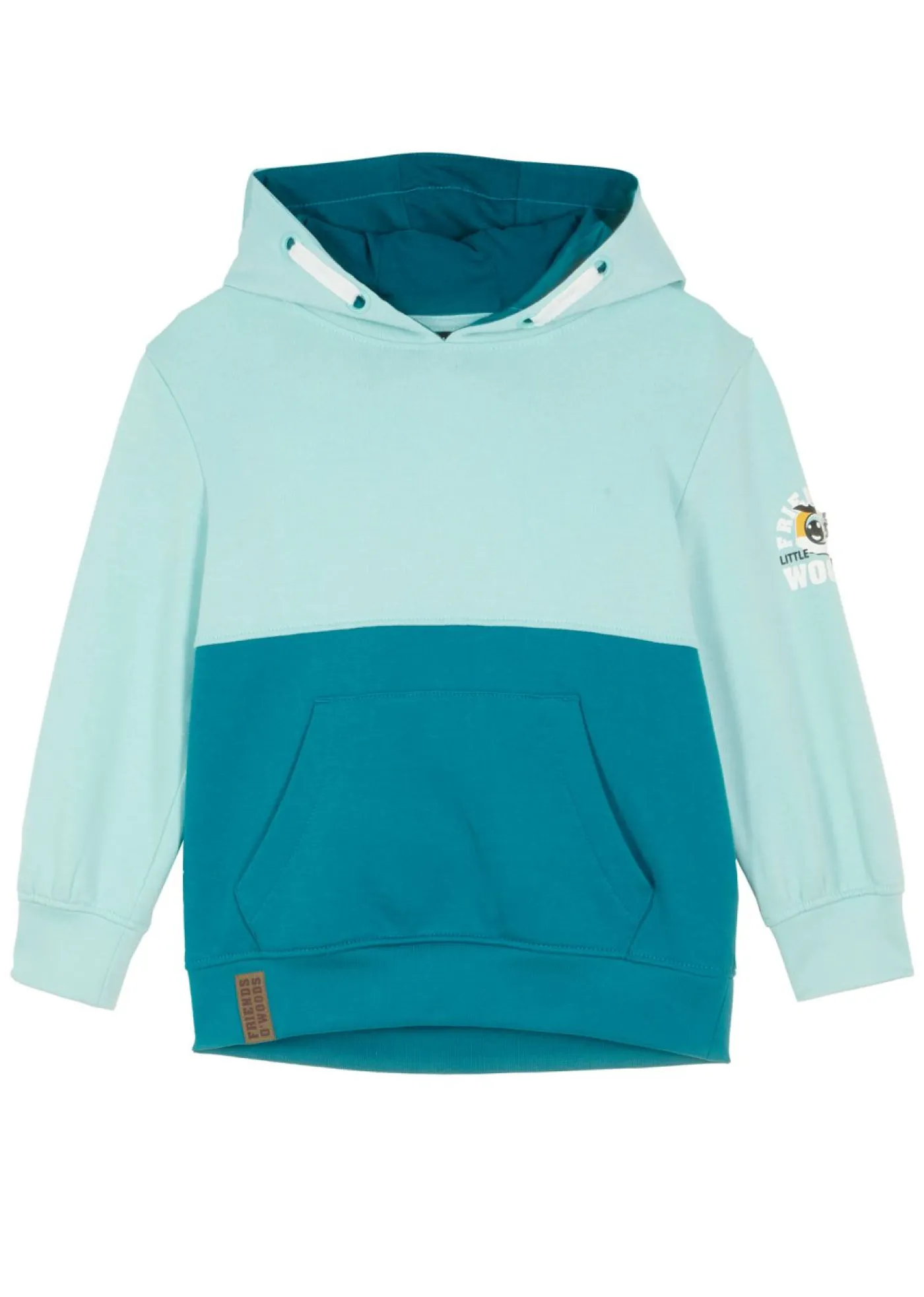 bonprix bonprix Ropa 2 A 9 Años·Sudaderas Y Jerséis>Sudadera con capucha en suave mezcla de algodón cobalto/menta