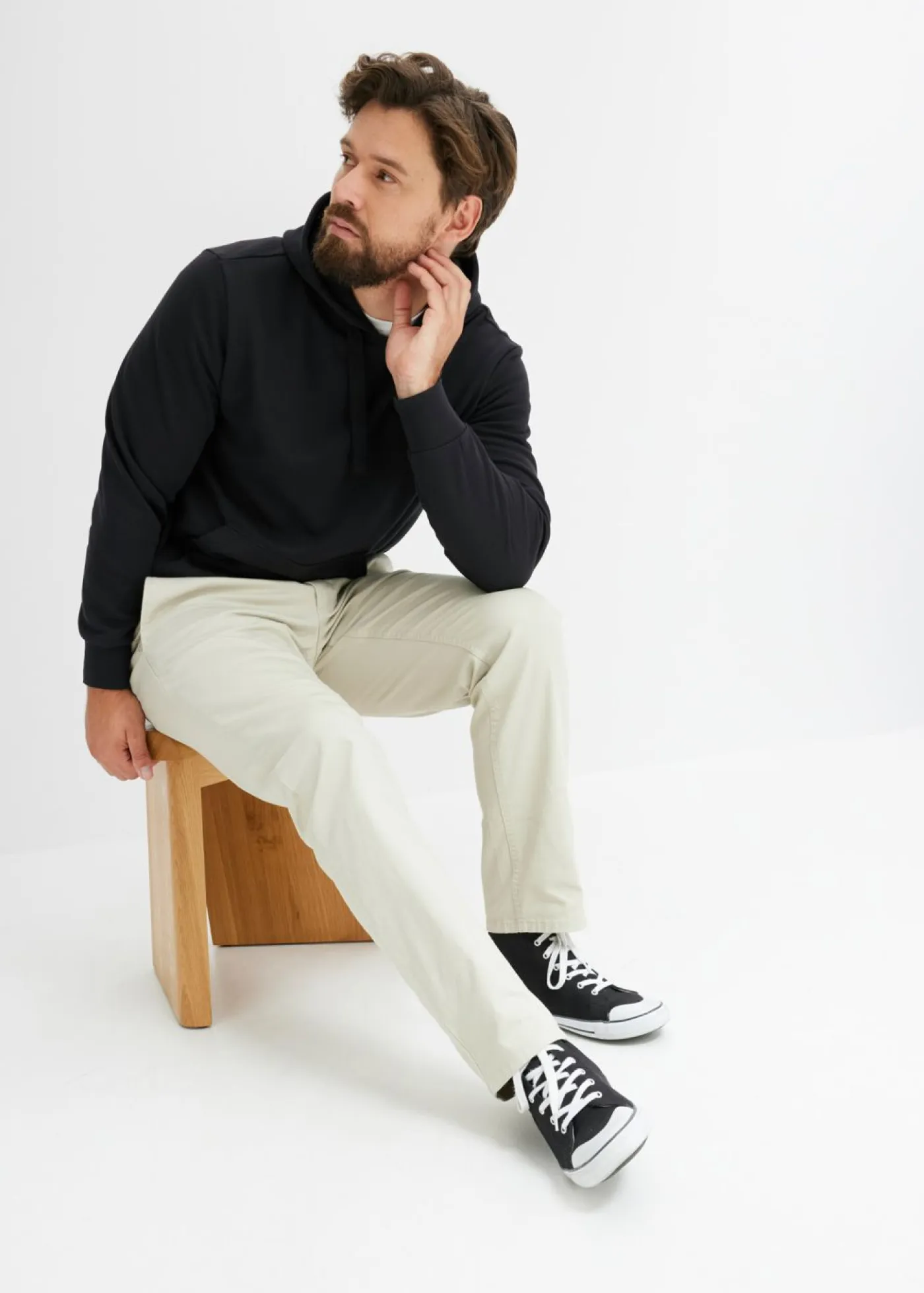 Hombre bonprix bonprix Sudadera con capucha regular fit