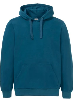 bonprix bonprix Básicos En Rebajas|Ropa Deportiva>Sudadera con capucha regular fit Petróleo azul