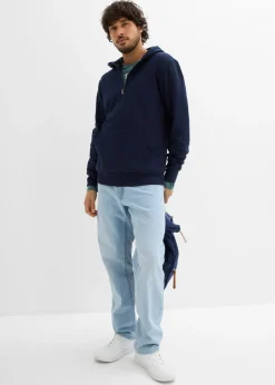Hombre bonprix bonprix Sudadera con capucha y cremallera de algodón orgánico puro