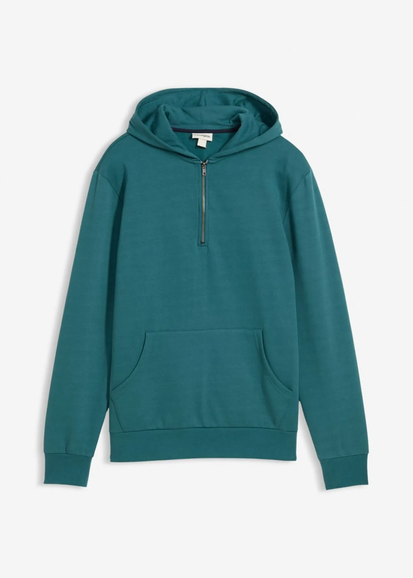 bonprix bonprix Básicos En Rebajas|Chándals>Sudadera con capucha y cremallera de algodón orgánico puro verde pimiento