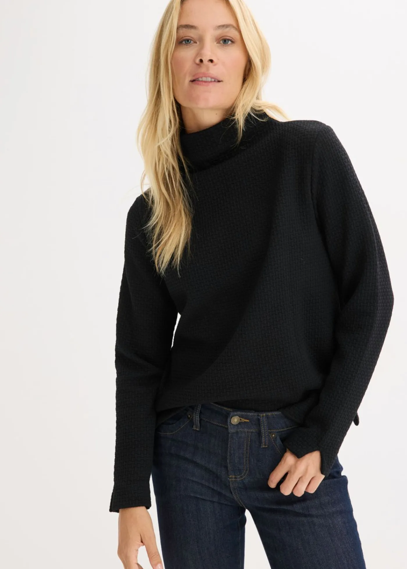 Mujer bonprix bonprix Sudadera con cuello alto