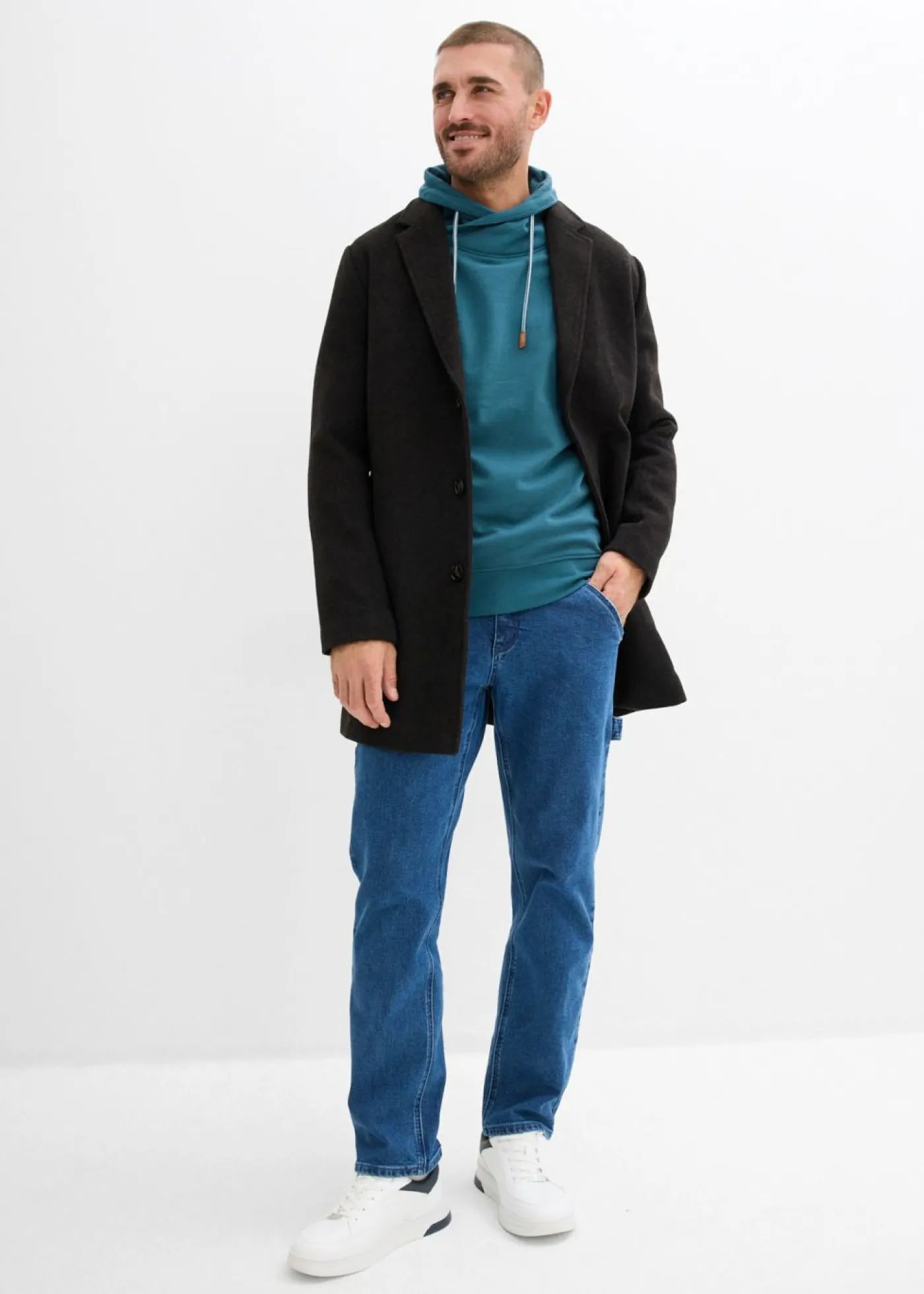 Hombre bonprix bonprix Sudadera con cuello tipo chal