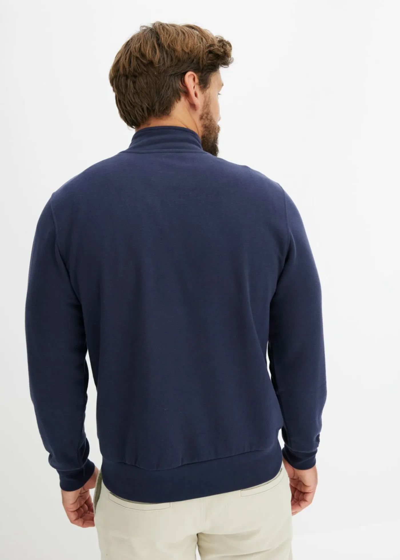 Hombre bonprix bonprix Sudadera con cuello troyer