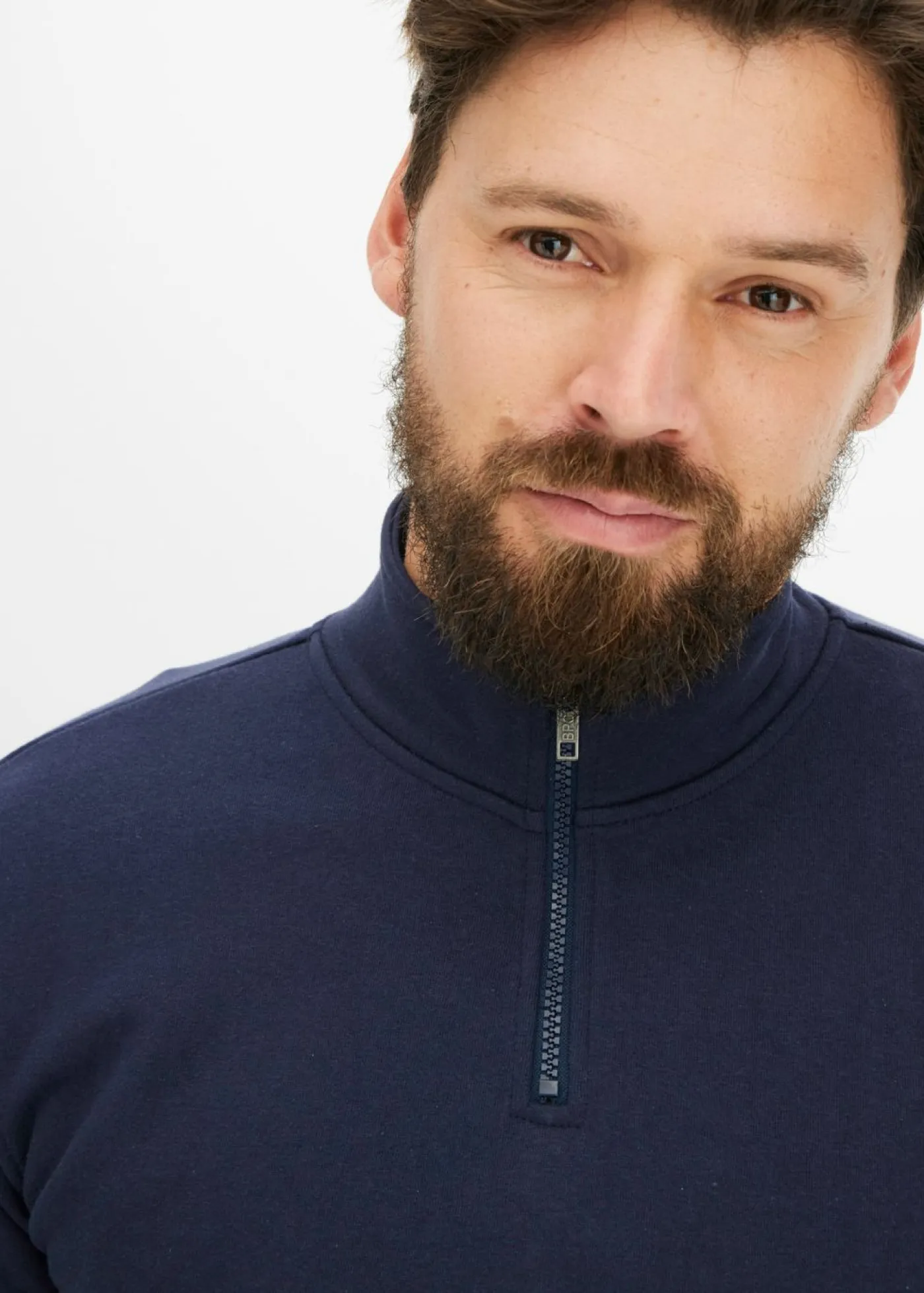 Hombre bonprix bonprix Sudadera con cuello troyer