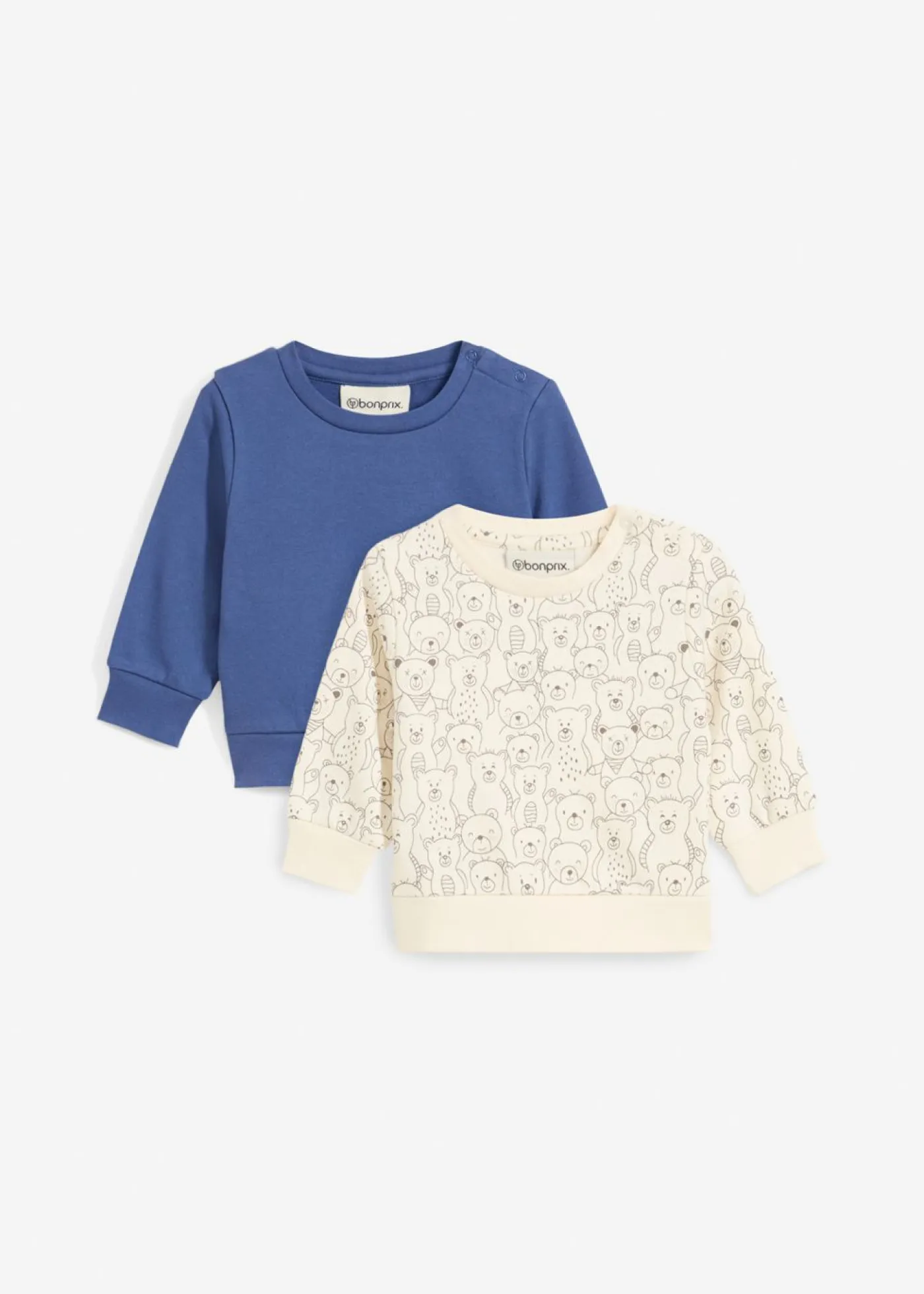 Niños bonprix bonprix Sudadera de algodón orgánico (2 unidades)