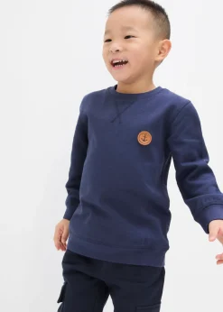 bonprix bonprix Ropa 2 A 9 Años·Sudaderas Y Jerséis>Sudadera de algodón orgánico puro Azul marino
