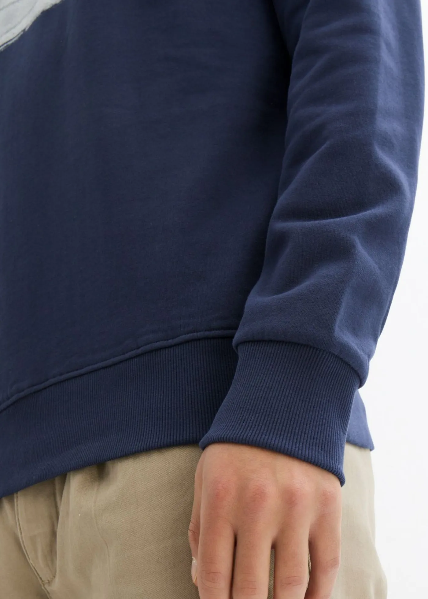 bonprix bonprix Chándals>Sudadera de algodón orgánico puro con capucha Azul marino