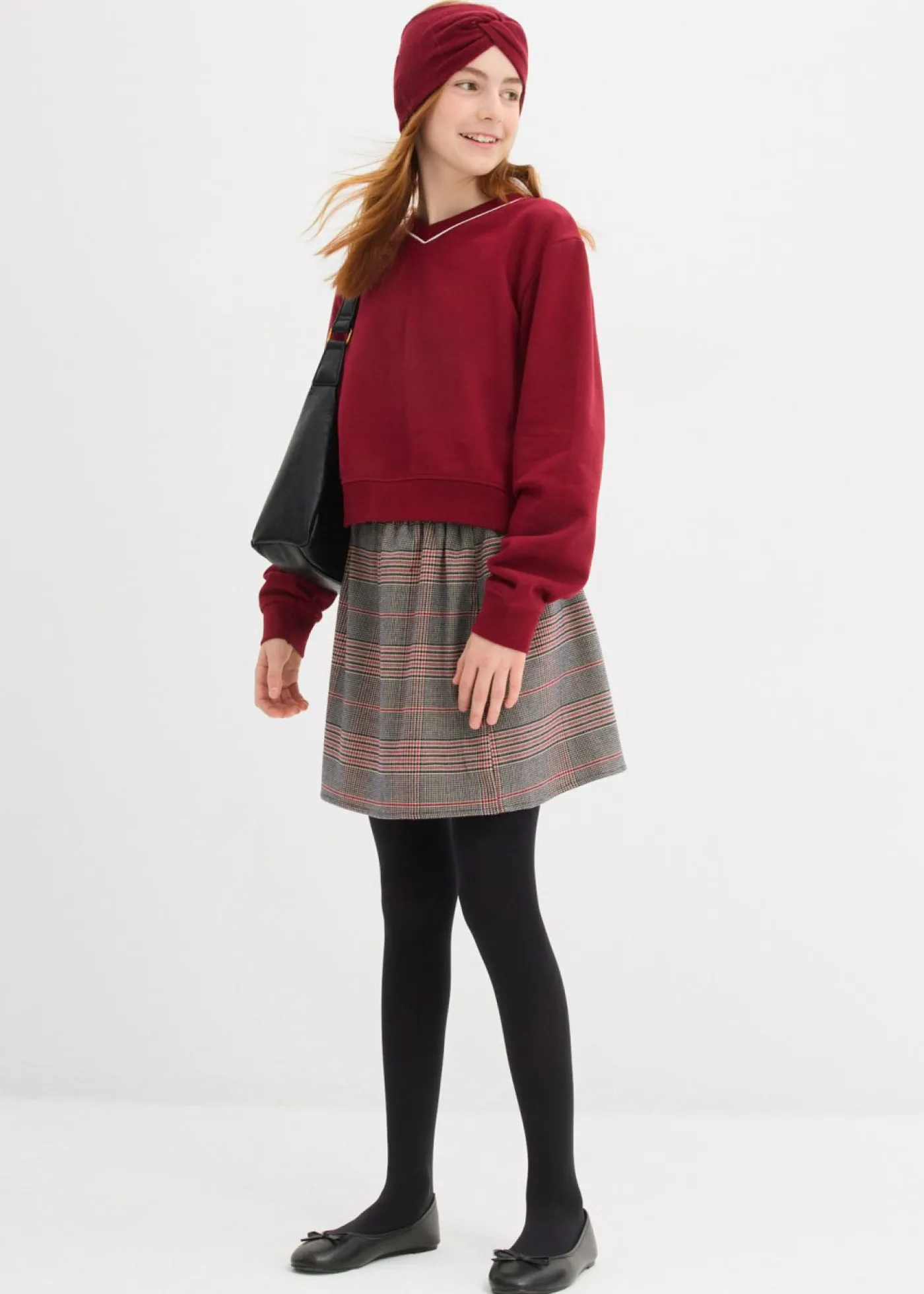 bonprix bonprix Ropa 9 A 16 Años·Sudaderas Y Jerséis>Sudadera de algodón orgánico puro Rojo