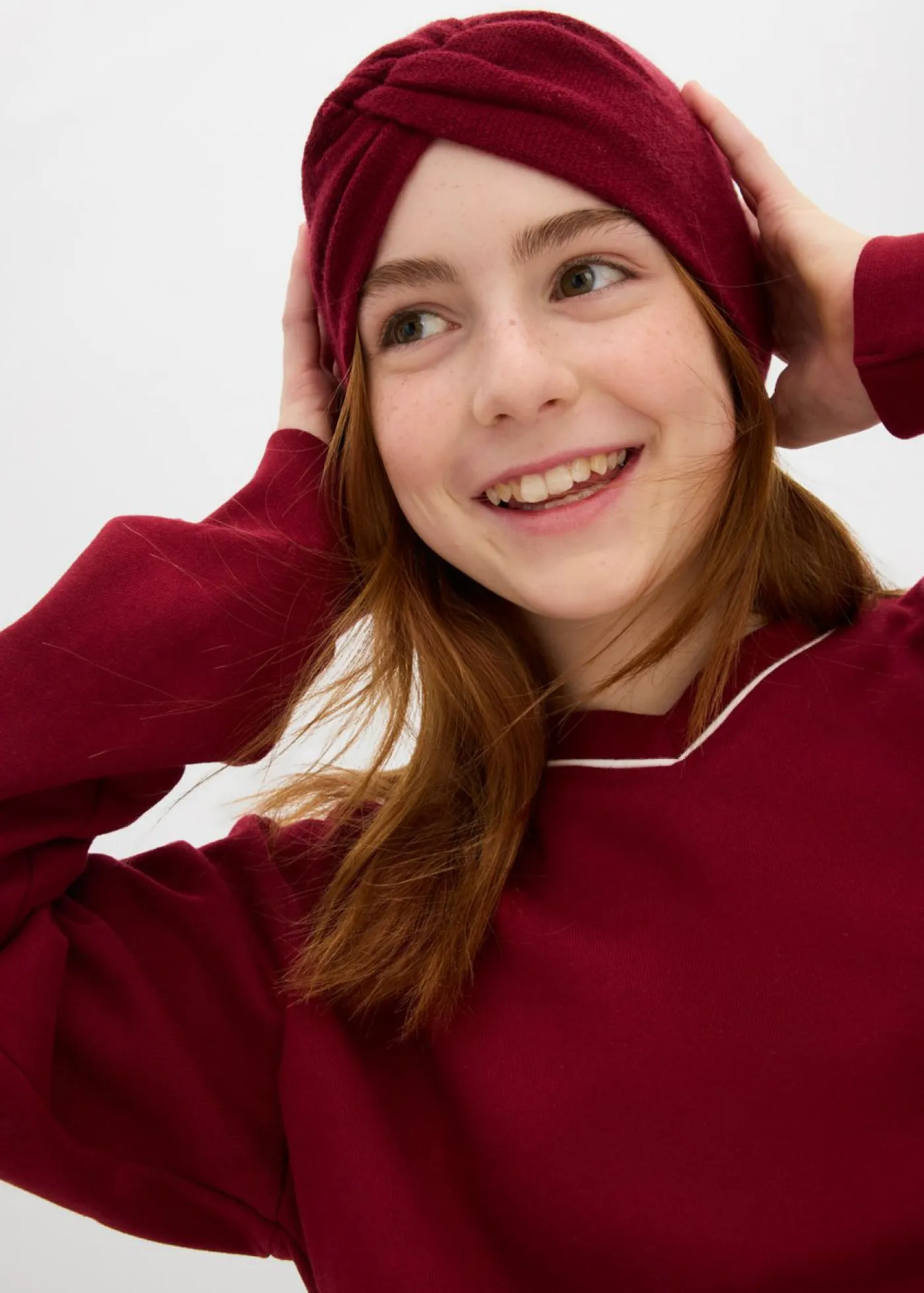 bonprix bonprix Ropa 9 A 16 Años·Sudaderas Y Jerséis>Sudadera de algodón orgánico puro Rojo