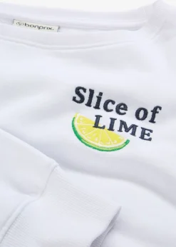 bonprix bonprix Ropa Cómoda|Novedades>Sudadera de algodón puro Blanco