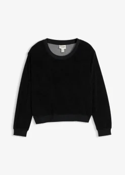 bonprix bonprix Básicos>Sudadera de felpa suave Negro