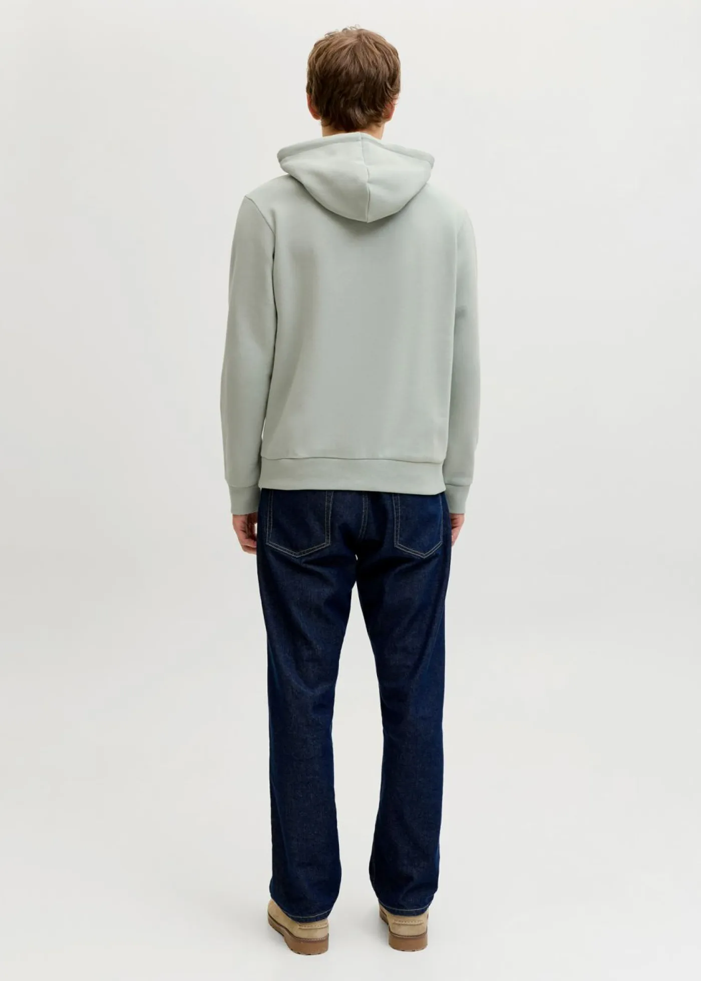 bonprix JJ REBEL Chándals>Sudadera de JJ REBEL con capucha y corte holgado Verde