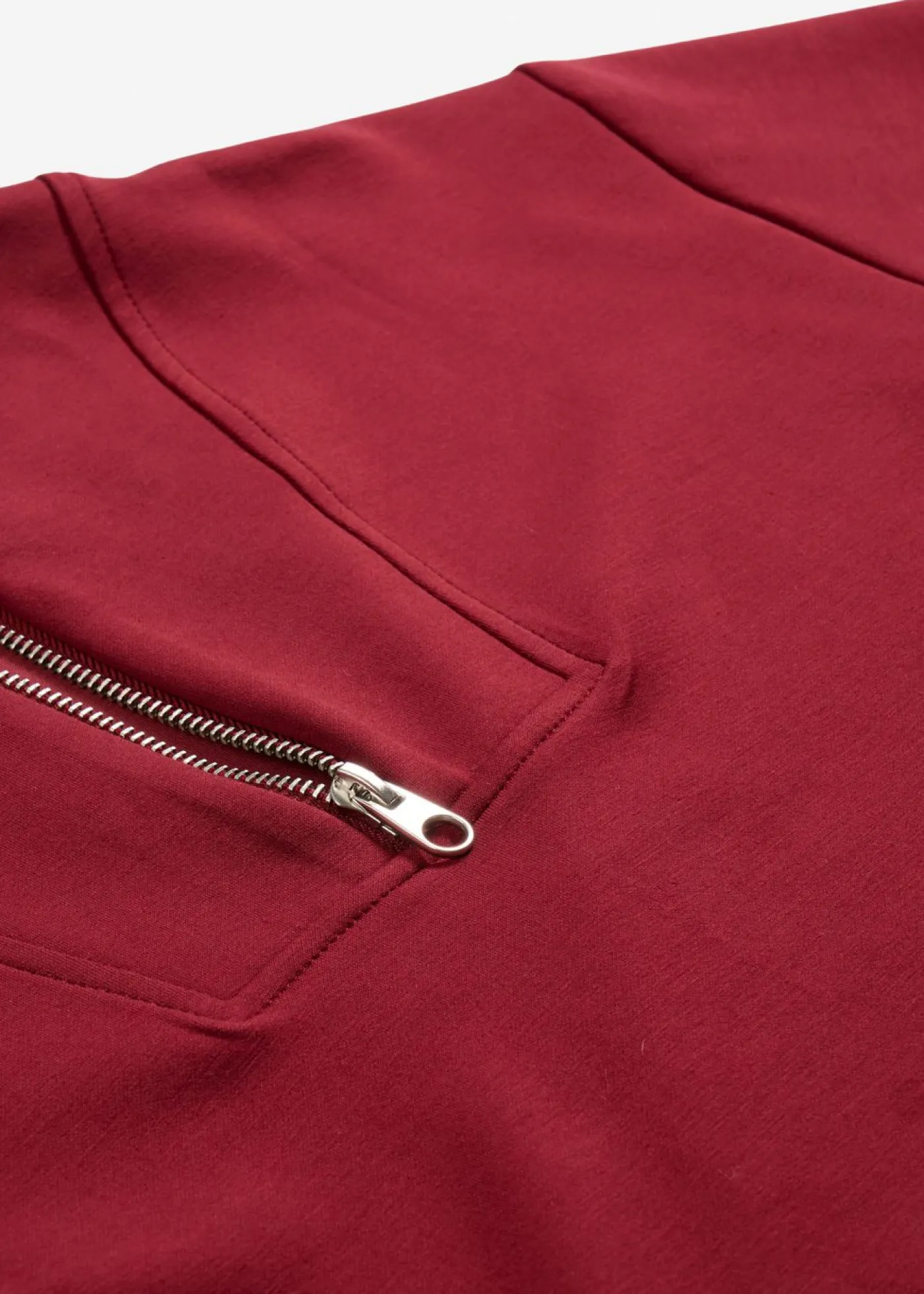 bonprix bonprix Ropa Cómoda>Sudadera de neopreno de mezcla de viscosa suave Rojo rubí