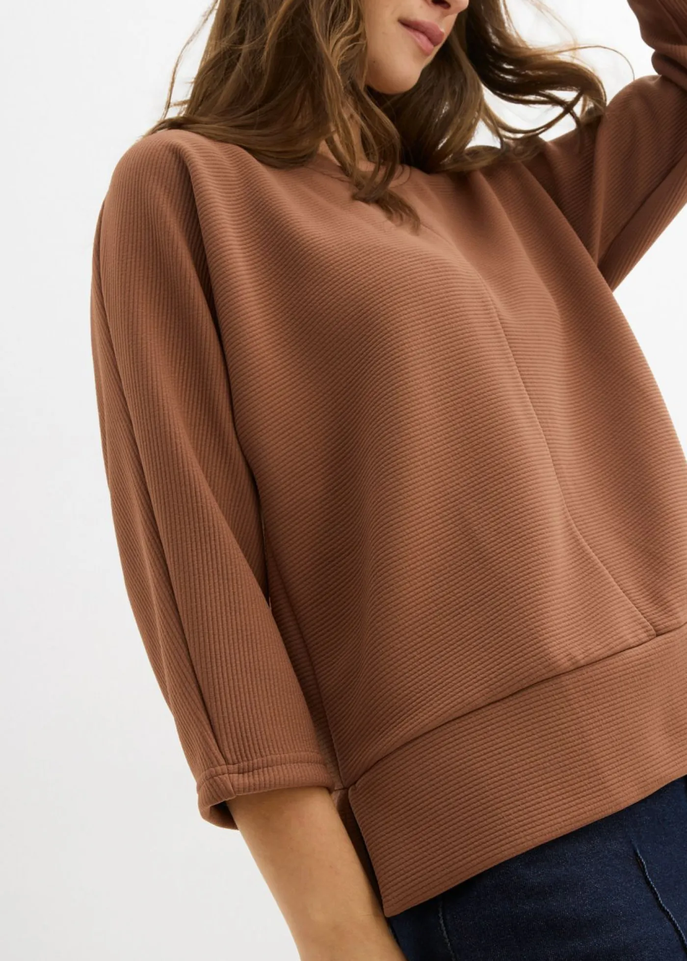 Mujer bonprix bonprix Sudadera de tejido estructurado