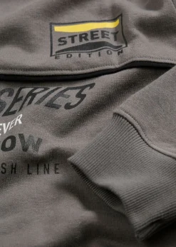 bonprix bonprix Ropa 9 A 16 Años·Sudaderas Y Jerséis>Sudadera en mezcla suave de algodón Gris ahumado estampado