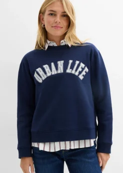 Mujer bonprix bonprix Sudadera holgada de algodón puro