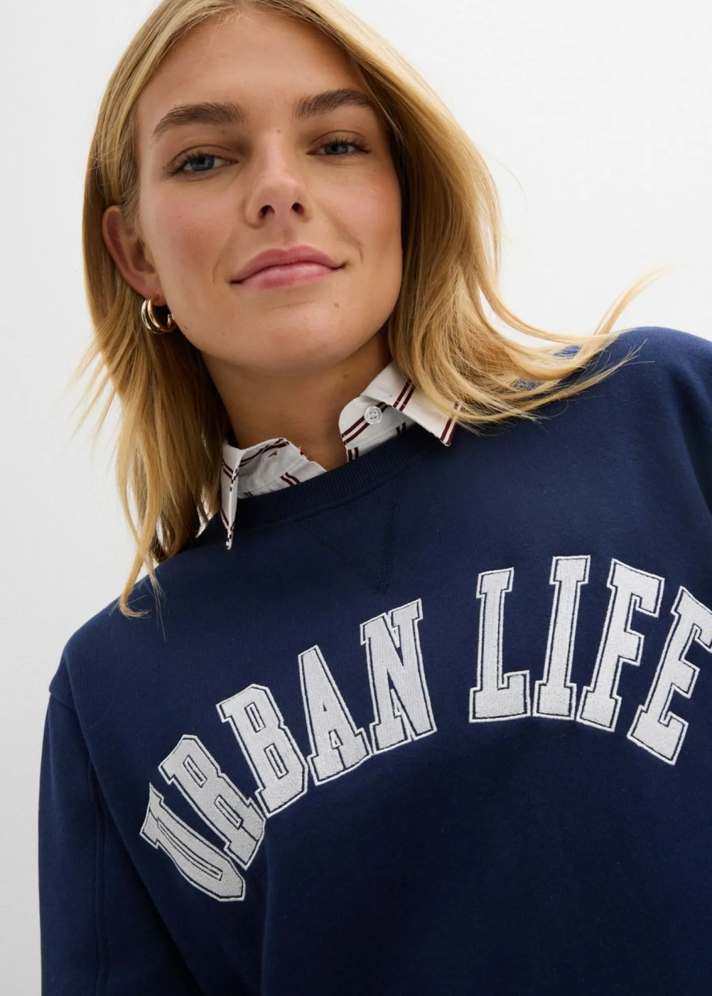 Mujer bonprix bonprix Sudadera holgada de algodón puro