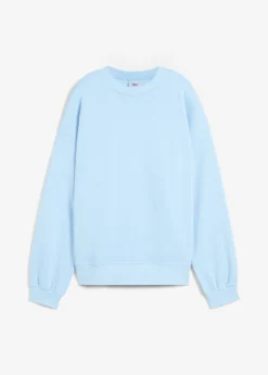 bonprix bonprix Básicos|Ropa Cómoda>Sudadera holgada de algodón puro Azul claro