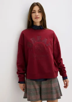 Mujer bonprix bonprix Sudadera holgada de algodón puro