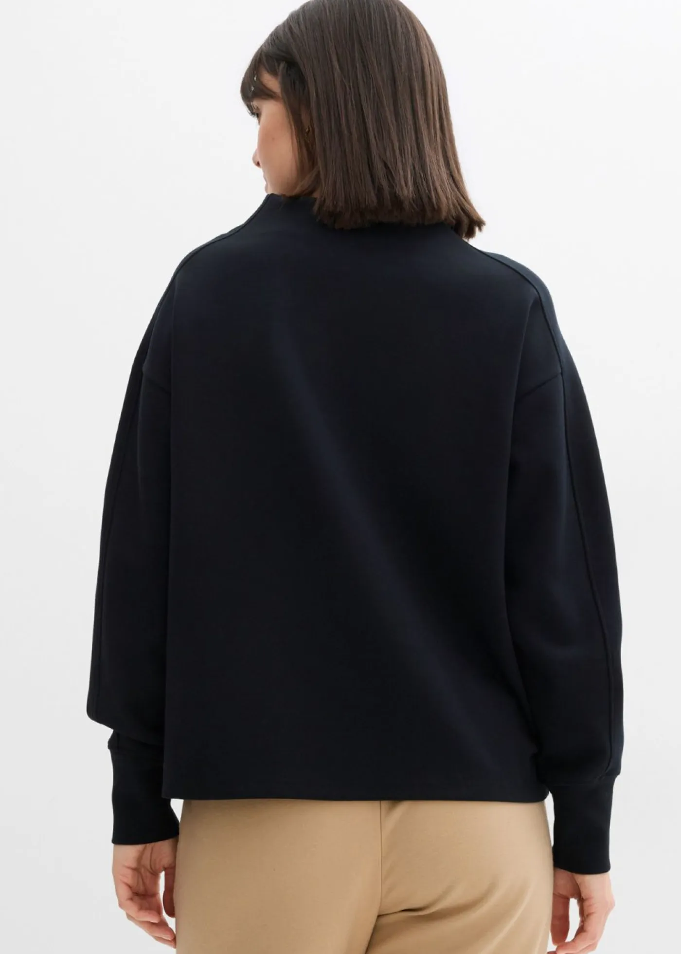 bonprix bonprix Básicos|Ropa Cómoda>Sudadera holgada de neopreno suave Negro