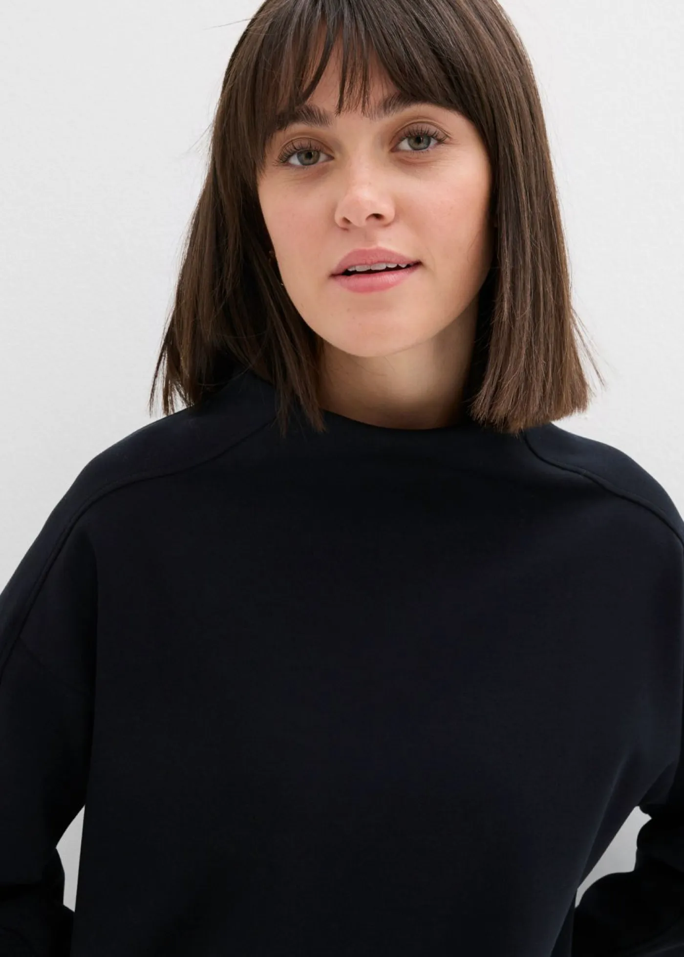 bonprix bonprix Básicos|Ropa Cómoda>Sudadera holgada de neopreno suave Negro