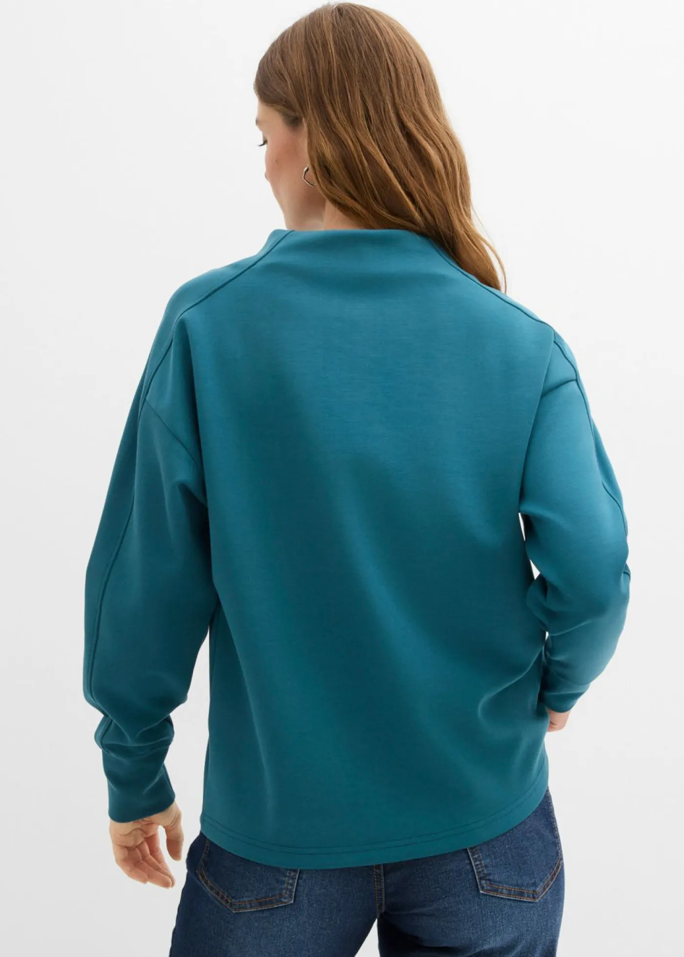 bonprix bonprix Básicos|Ropa Cómoda>Sudadera holgada de neopreno suave verde pimiento