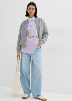 Mujer bonprix bonprix Sudadera holgada en mezcla de algodón
