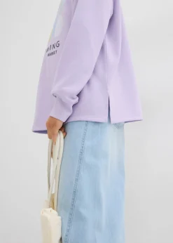 Mujer bonprix bonprix Sudadera holgada en mezcla de algodón