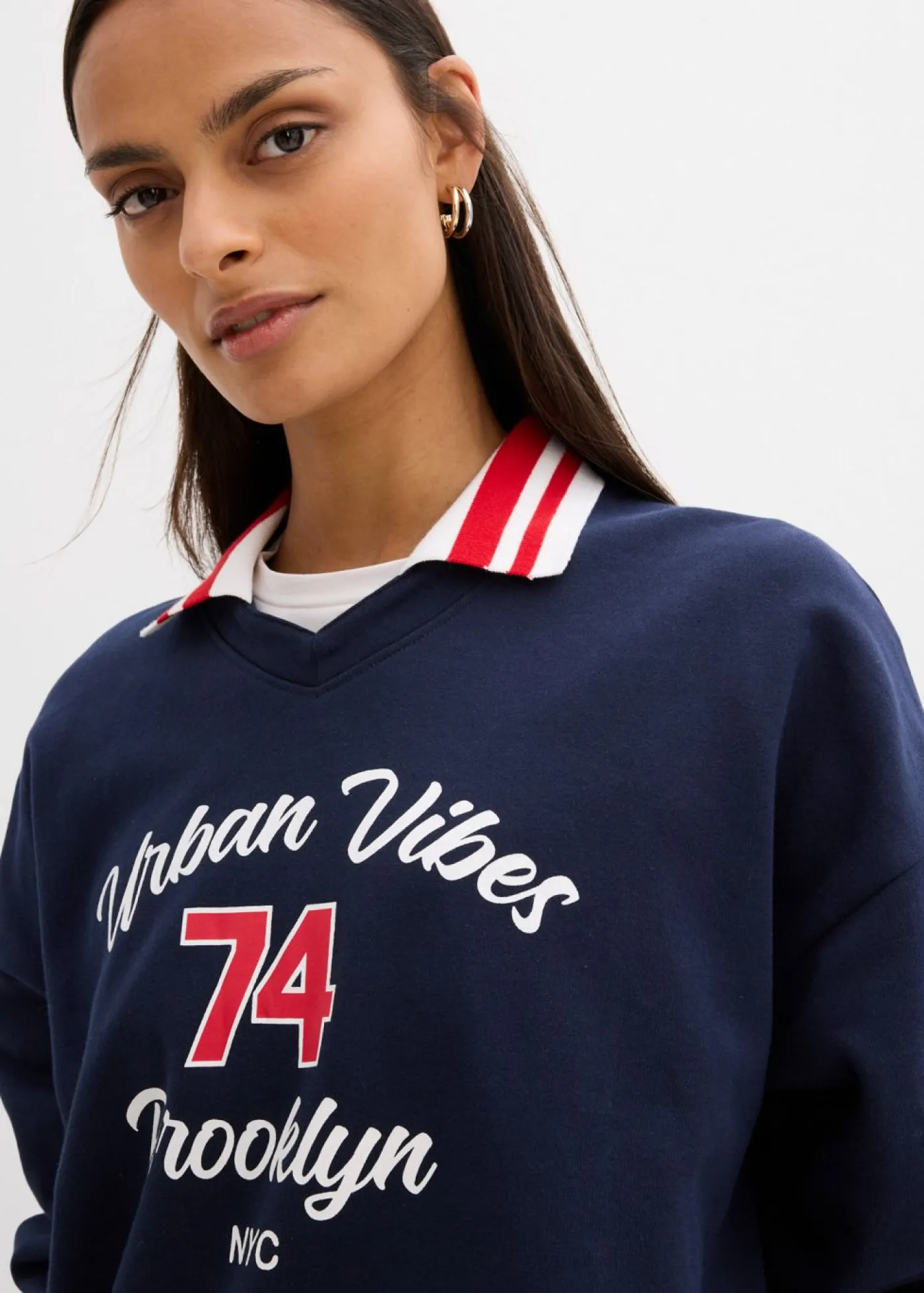 Mujer bonprix bonprix Sudadera oversize de algodón orgánico puro