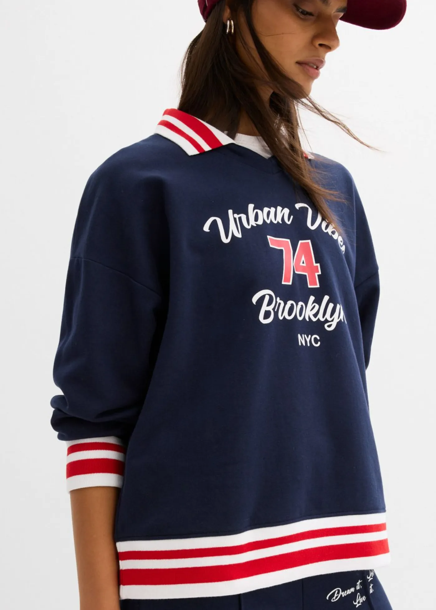 Mujer bonprix bonprix Sudadera oversize de algodón orgánico puro