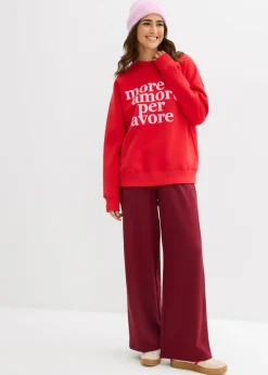 Mujer bonprix bonprix Sudadera oversize de mezcla de algodón