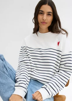 Mujer bonprix bonprix Sudadera oversize de mezcla de algodón