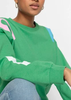 Mujer bonprix bonprix Sudadera oversize en suave mezcla de algodón