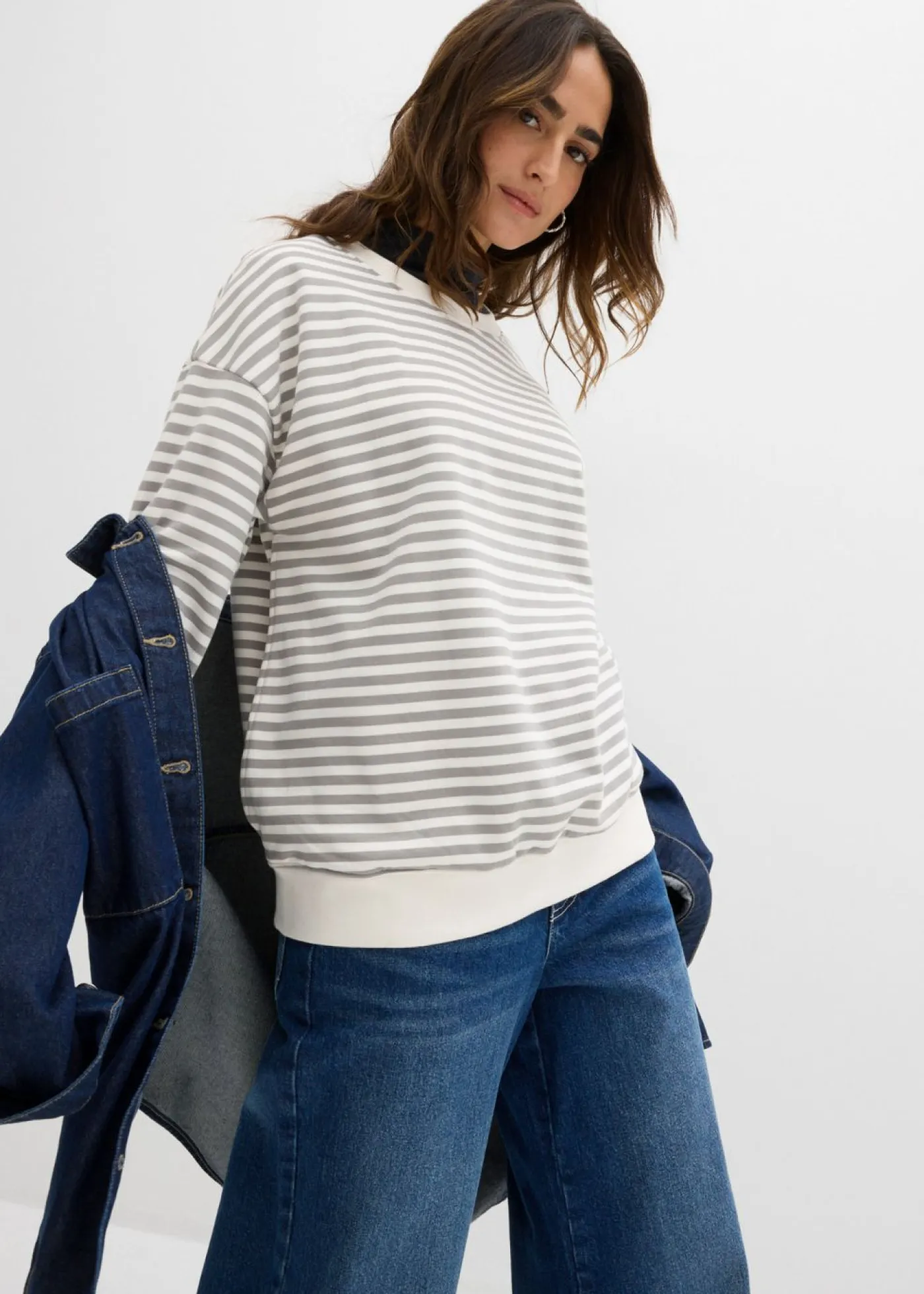 Mujer bonprix bonprix Sudadera premamá/de lactancia de algodón orgánico