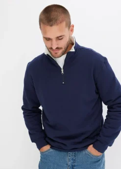 Hombre bonprix bonprix Sudadera térmica con cuello tipo troyer y forro cálido