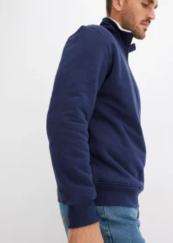 Hombre bonprix bonprix Sudadera térmica con cuello tipo troyer y forro cálido