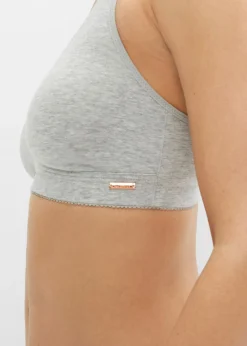 Mujer bonprix bonprix Sujetador básico de algodón sin aros (2 unidades)