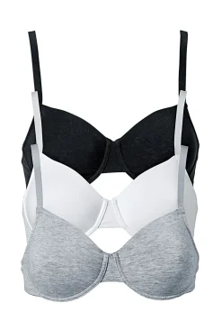 Mujer bonprix bonprix Sujetador básico de algodón orgánico con aros (3 unidades)